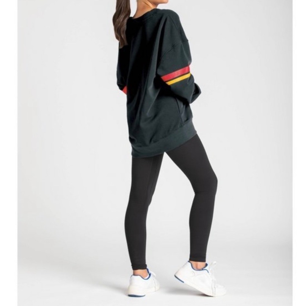 Champion Kansas City Chiefs V-Neck Oversized Sweatshirt Black‎ NFL Women Medium - Picture 6 of 7